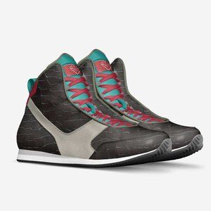 Aliveshoes $B$ CU$TOM RUNNER-BASKET HYBRID By Sacha Raeburn size 7